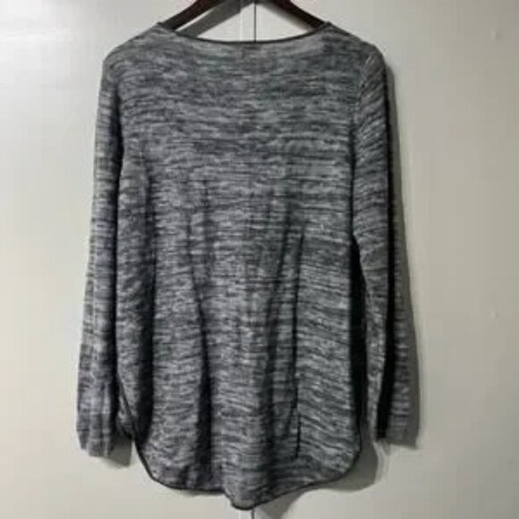 Eileen Fisher Round Neck Linen Blend Pullover Long Sleeve Sweater | Size Medium - Picture 3 of 6